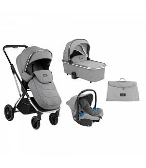 SILLA DE PASEO PARA BEBE - COCHECITO 3 PIEZAS ANGELE GRIS CROMADO - KKB31001010188